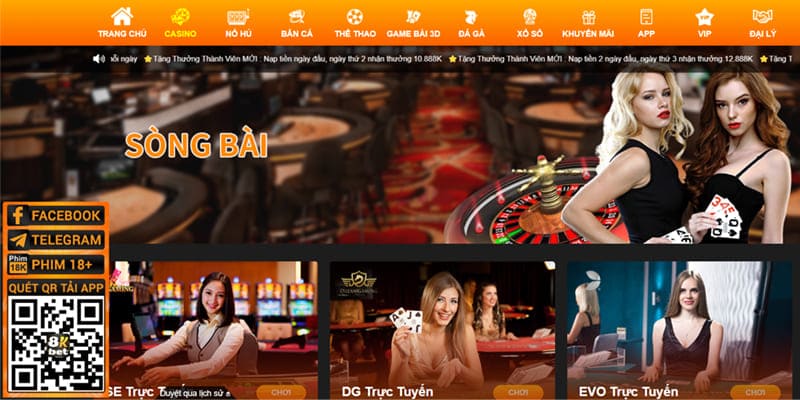 Casino 8kbet - Địa chỉ chơi game bài an toàn nhất