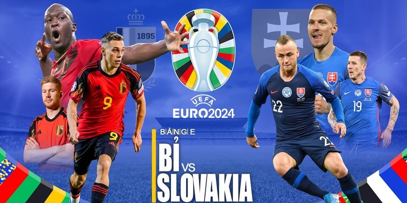 Kèo 1X2 được nhà cái đưa ra trong trận Bỉ vs Slovakia